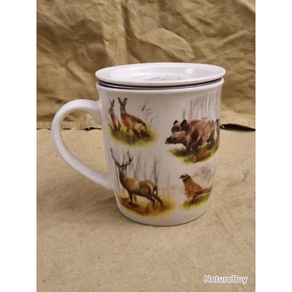 IDEE CADEAU - Tasse � th� en porcelaine � d�cor de gibiers - HILMAR SUPER DESTOCK !!!