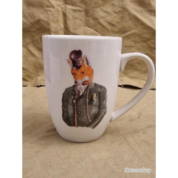 IDEE CADEAU - Mug Ascentielle en porcelaine � d�cor de renard stylis� - HILMAR SUPER DESTOCK !!!