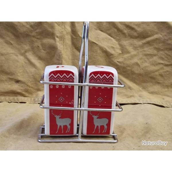 IDEE CADEAU - Sali�re + poivri�re cerf hautes - HILMAR SUPER DESTOCK !!!