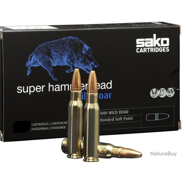 Munitions SAKO calibre 300 Win Mag Super Hammerhead 180gr - 11.7g x20