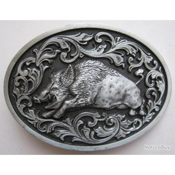 BOUCLE DE CEINTURE SANGLIER - Ref.74a