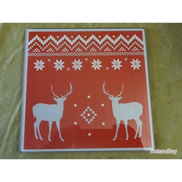 IDEE CADEAU - Dessous de plat carr� cerfs - HILMAR SUPER DESTOCK !!!
