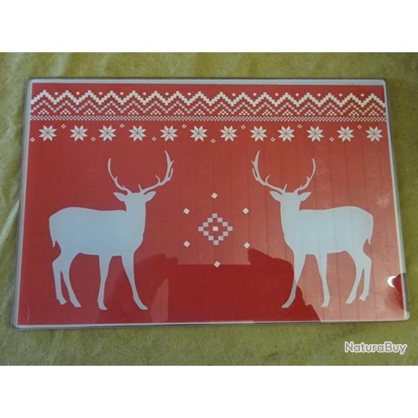 IDEE CADEAU - Dessous de plat rectangulaire cerfs - HILMAR SUPER DESTOCK !!!