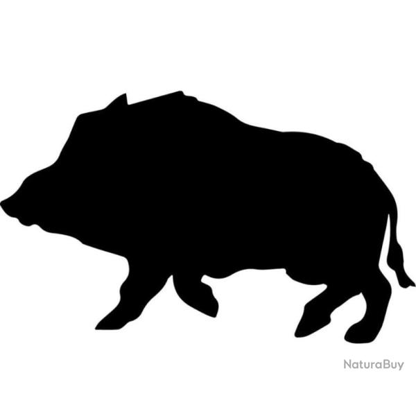 1x Autocollant sanglier 20 cm  d�co voiture camping car ou autres Black friday . B