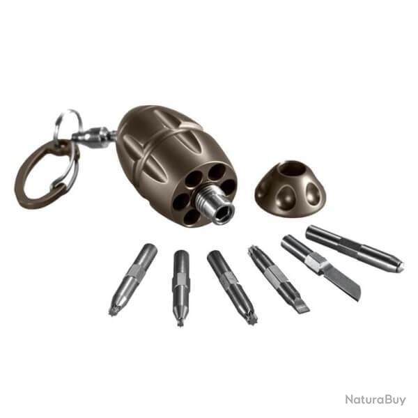 EG.BR Porte-cl�s outils Lionsteel "EGGIE KEYCHAIN" Titanium bronze