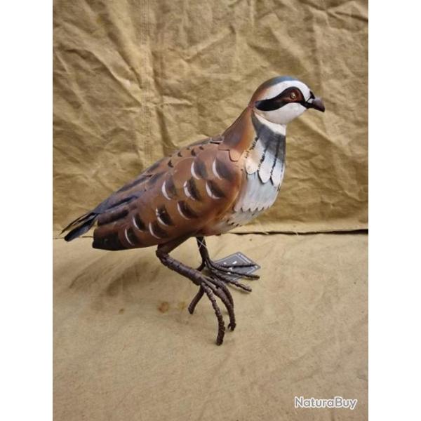 IDEE CADEAU - Perdreau rouge en m�tal - HILMAR SUPER DESTOCK !!!