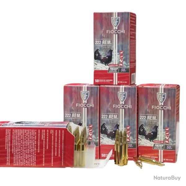 MUNITIONS FIOCCHI HP50 CAL.222REM PAR 50