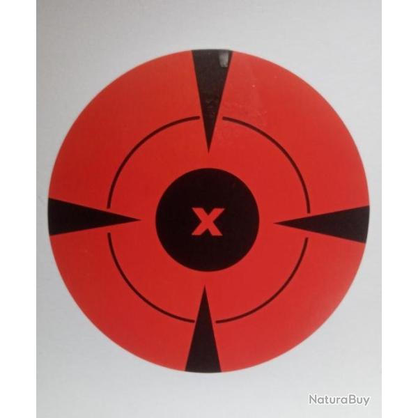 Cible autocollante rouge X125