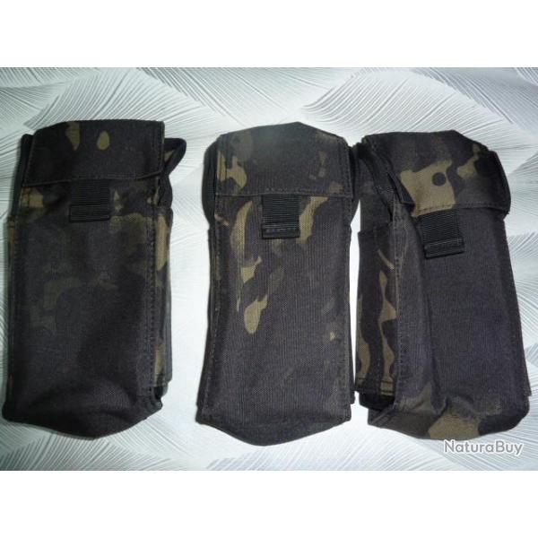 cartouchieres camo noire - Porte cartouche / Pochette molle 25 tubes