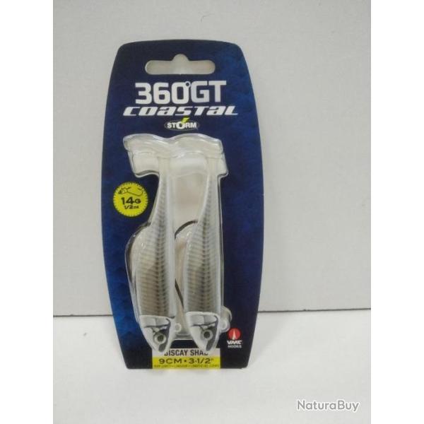 !! STORM BISCAY SHAD 9CM 14GR WHITE PEARL SANDEEL !!