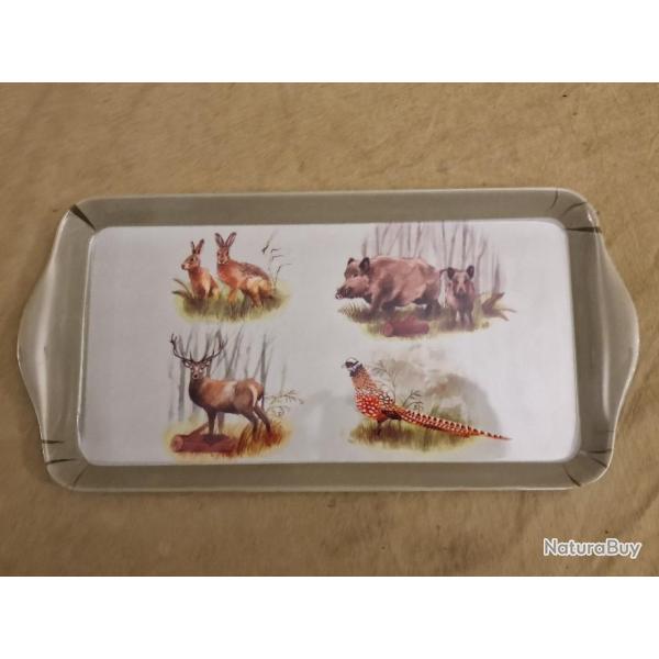 IDEE CADEAU - Petit plateau d�cor gibiers - HILMAR SUPER DESTOCK !!!