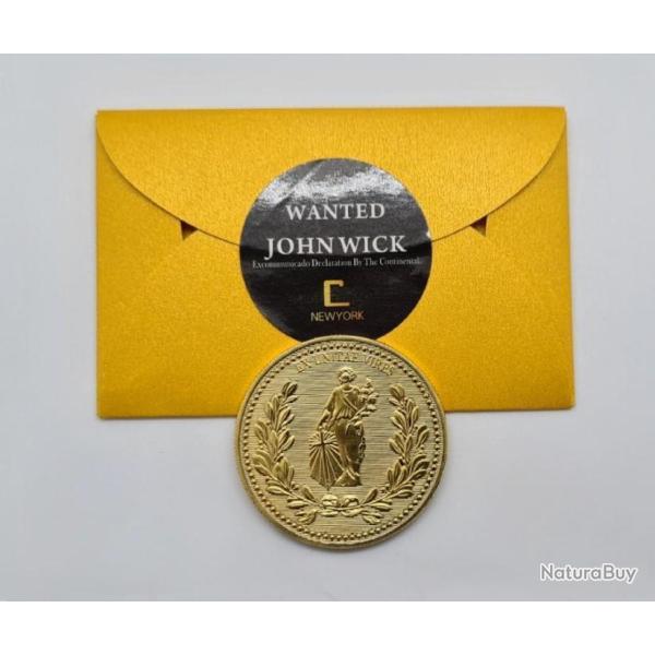 FIN R�DUCTION! ! EXCLUSIF PNA! ENSEMBLE JOHN WICK X 1 PIECE + X 1 ENVELOPPE CONTINENTAL HOTEL !