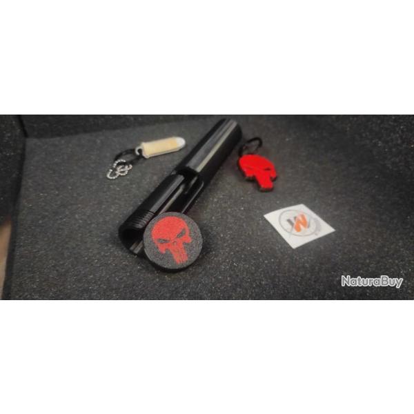 RUGER RPR  - Prot�ge Culasse Punisher Ruger Rimfire Precision�& American avec LOGO PUNISHER  - 22LR