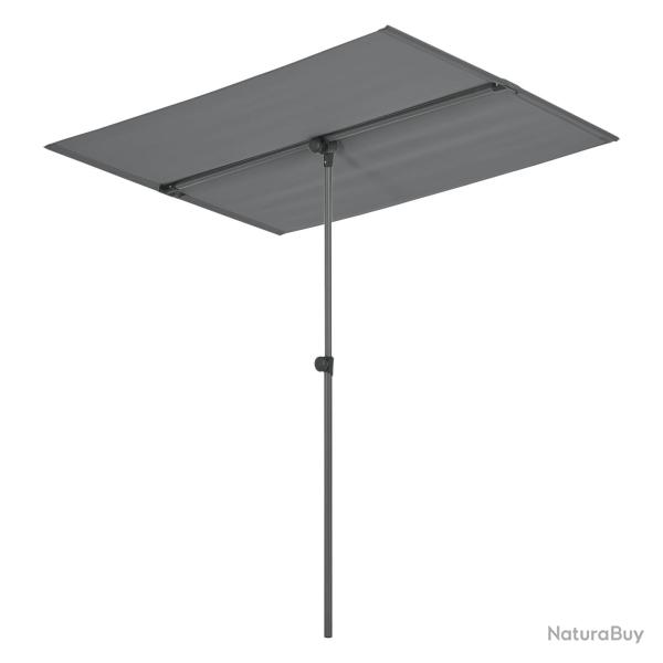 Parasol inclinable  360 rectangulaire 180 x 130 cm gris 03_0008046