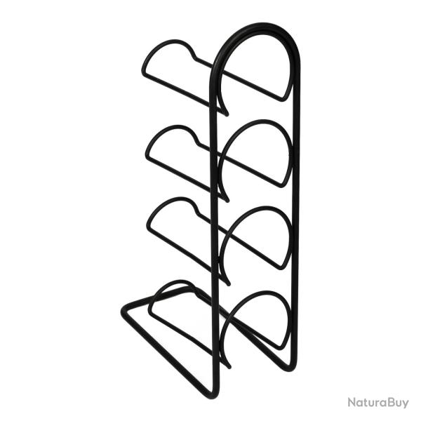 Porte-bouteilles de vin � 4 niveaux 43,5 x 11,5 x 21 cm noir 03_0006315