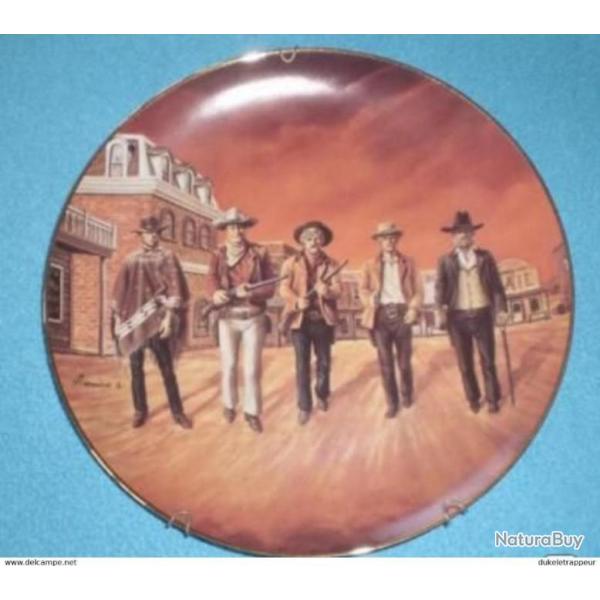 Assiette John WAYNE par GLENICE 1987 Collection