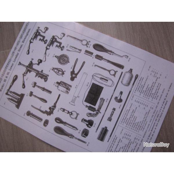 Affiche sur le mat�riel pour le  rechargement de cartouches de chasse