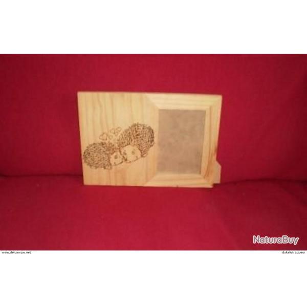 cadre photo fait main "HERISSONS" ! 1