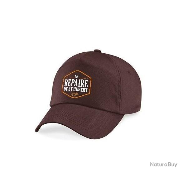 Casquette Le Repaire de Saint Hubert marron