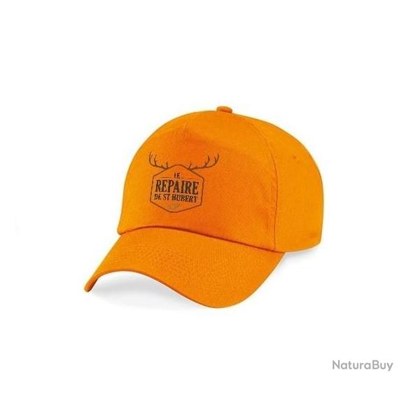 Casquette Le Repaire de Saint Hubert Deer orange