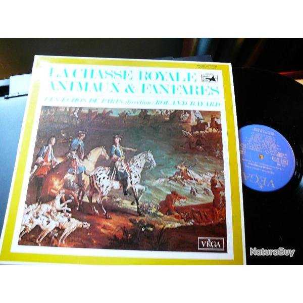 Disque 33t  La chasse Royale Animaux et Fanfares
