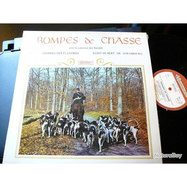 Disque 33t trompes de chasse - socits rallye trompes des Flandres - st hubert de Strasbourg