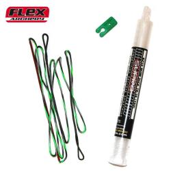 Corde Flex Carrera Pro 99 bicolore 66" 14 Noir / Jaune fluo