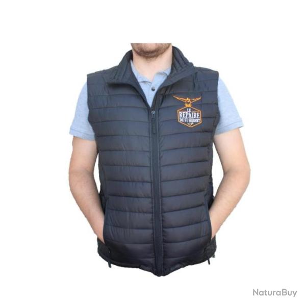 Doudoune sans manche Le Repaire de Saint Hubert noir