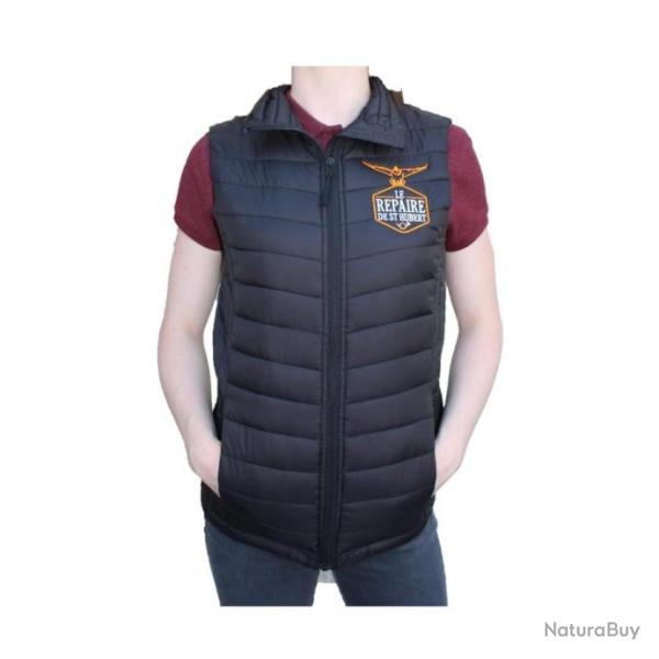 Doudoune sans manche Le Repaire de Saint Hubert noir femme