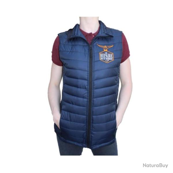 Doudoune sans manche Le Repaire de Saint Hubert bleu femme