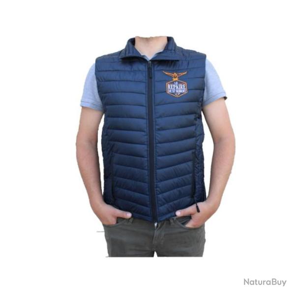 Doudoune sans manche Le Repaire de Saint Hubert bleu