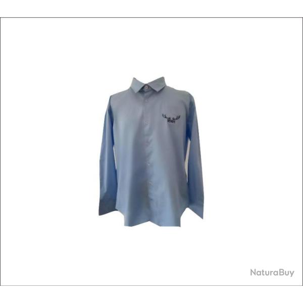 Chemise Le Repaire de Saint hubert bleu homme
