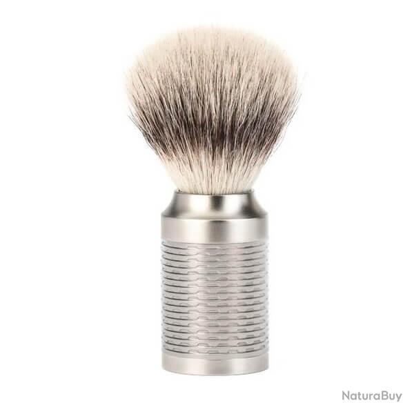 31M94 Blaireau Muhle Rocca synthtique argent inox bross