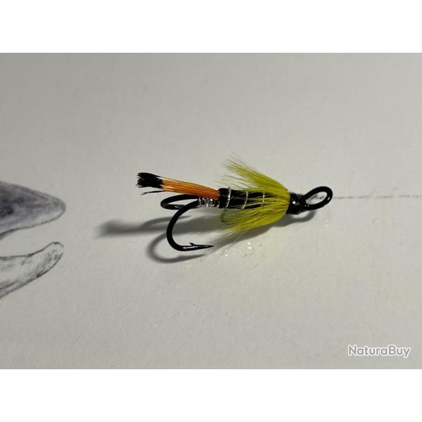 mouche saumon modle Black ghost numro double 12