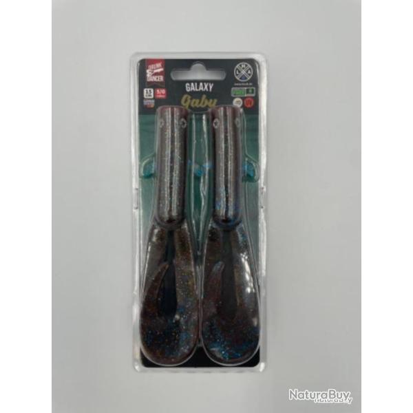Lot de 2 leurres souples LMAB drunk dancer galaxy gaby