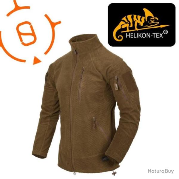 veste ALPHA TACTICAL JACKET - GRID FLEECE helikon tex coyote