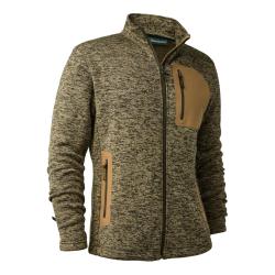 Veste polaire Deerhunter tricot&eacute;e Sarek Butternut Melange