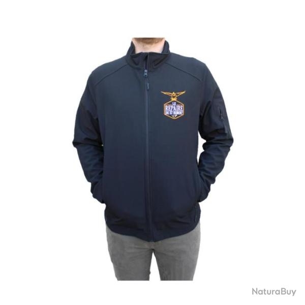 Veste softshell Le Repaire de Saint Hubert canard noir homme