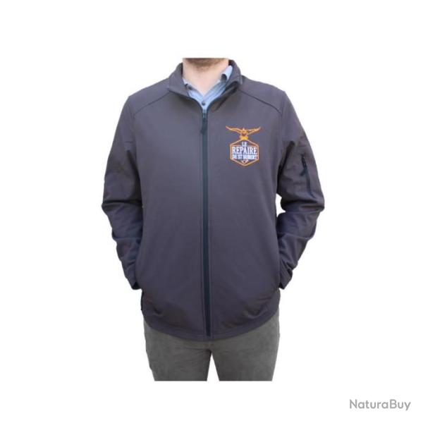 Veste softshell Le Repaire de Saint Hubert canard marron homme