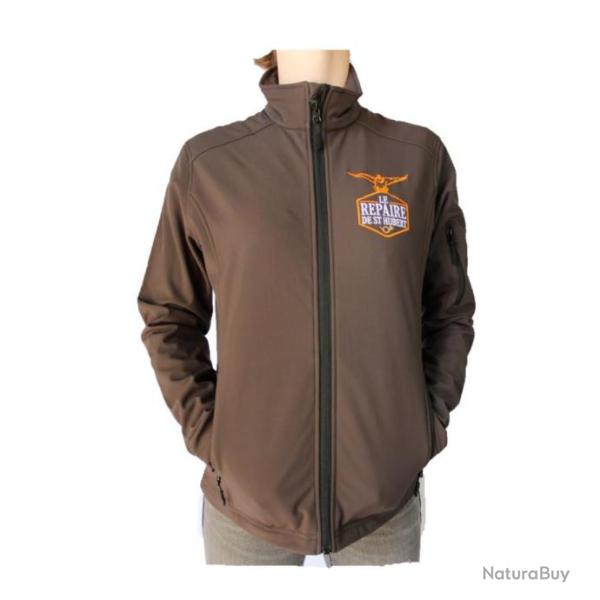 Veste softshell Le Repaire de Saint Hubert canard marron femme