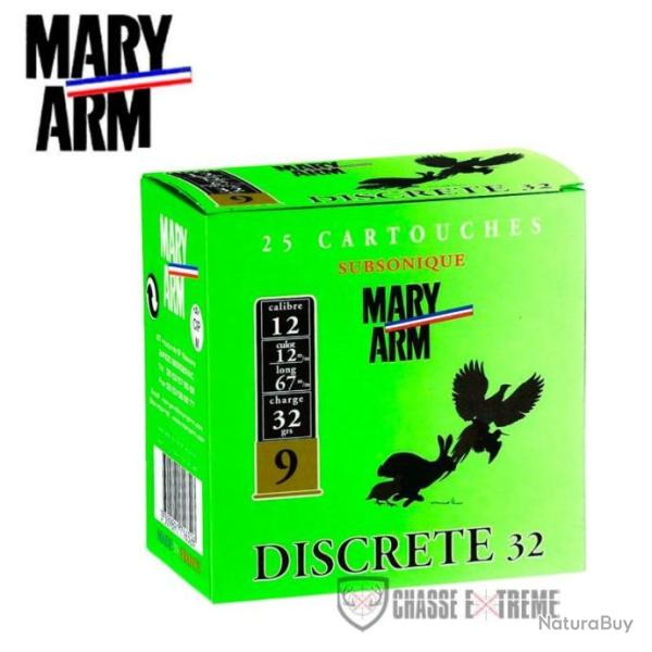 25 Cartouche MARY ARM Subsonic Discr�te 32GR Cal 12/67 PB9