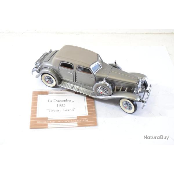 Voiture miniature Franklin mint 1933 duesenberg sj twenty grand
