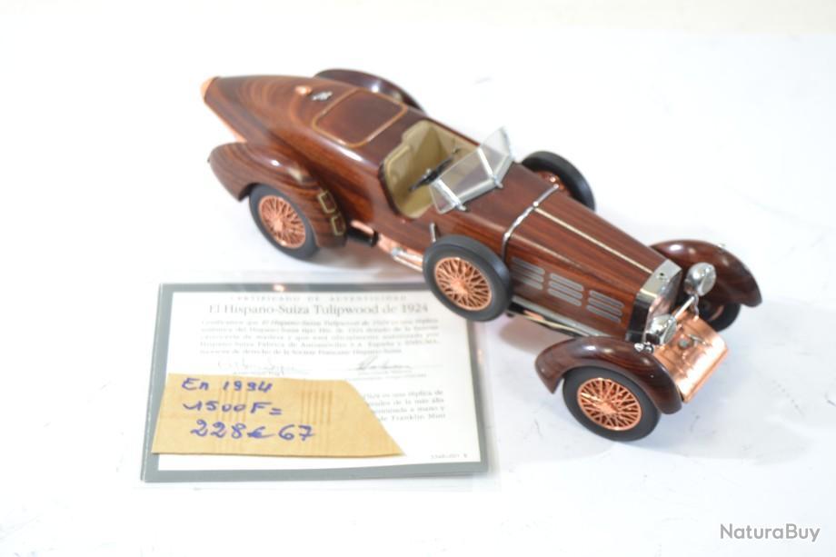 Franklin Mint 1/24 – Hispano-Suiza Tulipwood 1924 – Voiture De Tourisme Miniature