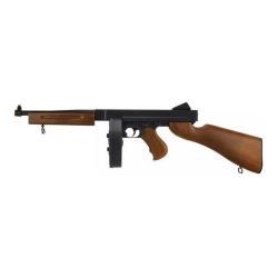 R&eacute;plique airsoft D98 Thompson M1A1 Noir et Bois