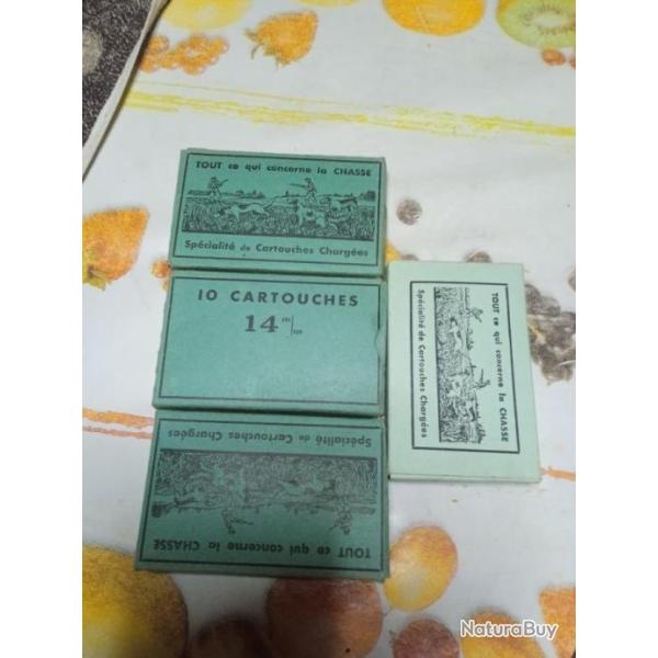 Vendesi scatole di cartucce vuote da 14mm.