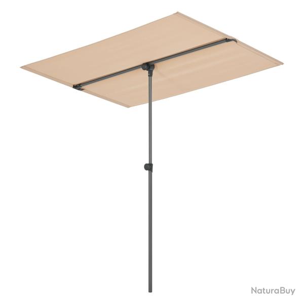 Parasol inclinable � 360� rectangulaire 180 x 130 cm sable 03_0008047