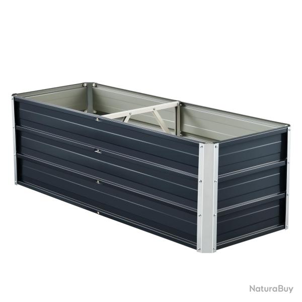 Jardini�re � barre de s�paration 125 x 47 x 40 cm anthracite 03_0007186