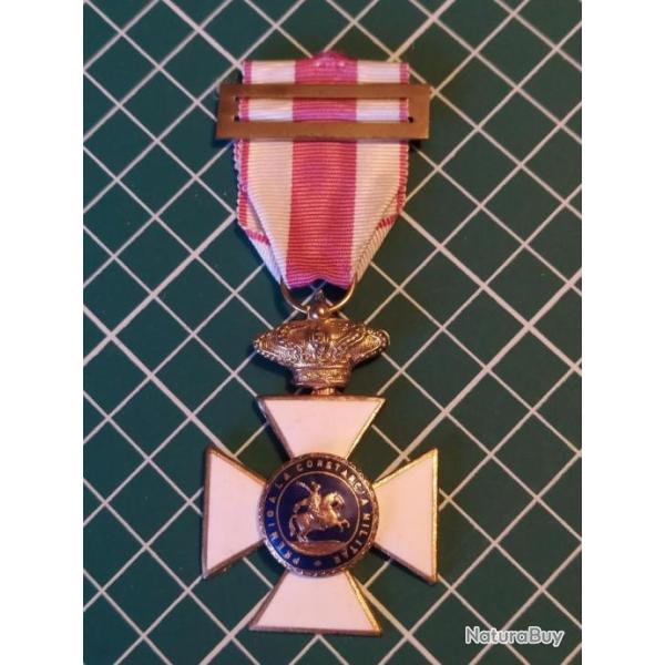 MEDAILLE CHEVALIER PREMIO A LA CONSTANCIA ORDRE de SAINT-HERMENEGILDE, REFRAPPE