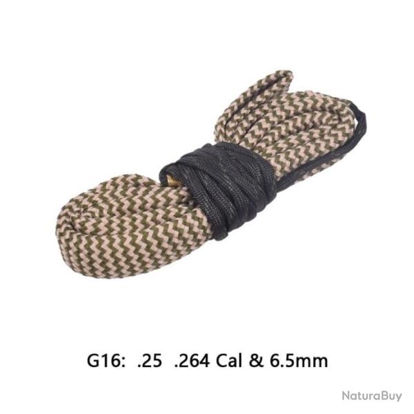Cordon de Nettoyage arme entretien Type BoreSnake G16 Calibre .25 .264 6,5mm  - LIVRAISON GRATUITE!!