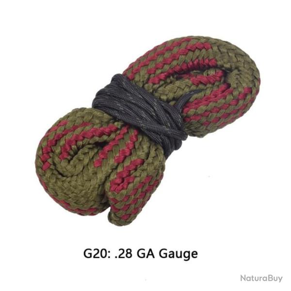 Cordon de Nettoyage arme entretien Type BoreSnake G20 Calibre 28GA  - LIVRAISON GRATUITE!!